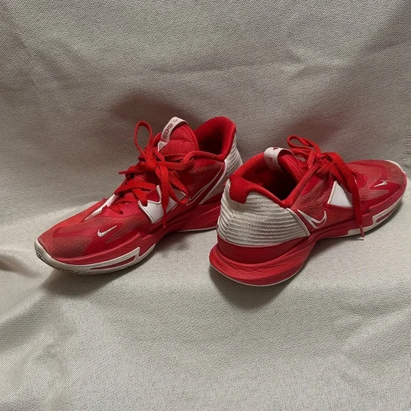 Nike Kyrie Red and White Sneakers - Picture 3 of 8